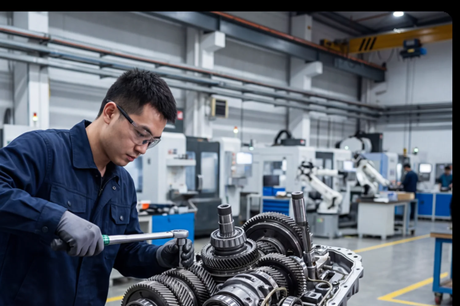 Representative mechanical assembly of machined components