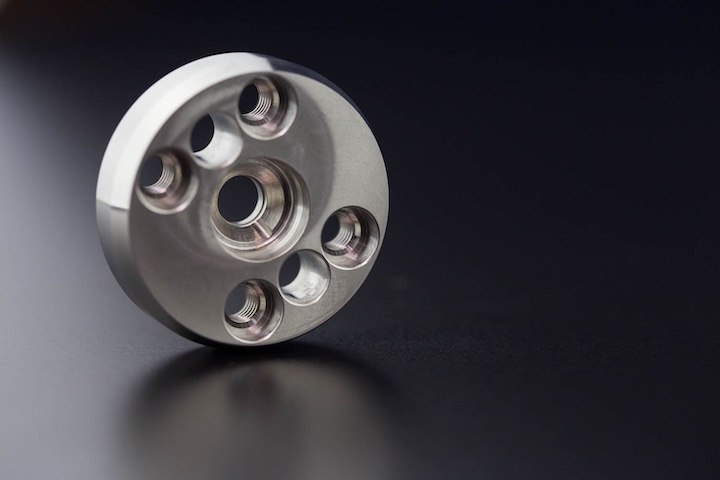 Stainless steel CNC machining material sample