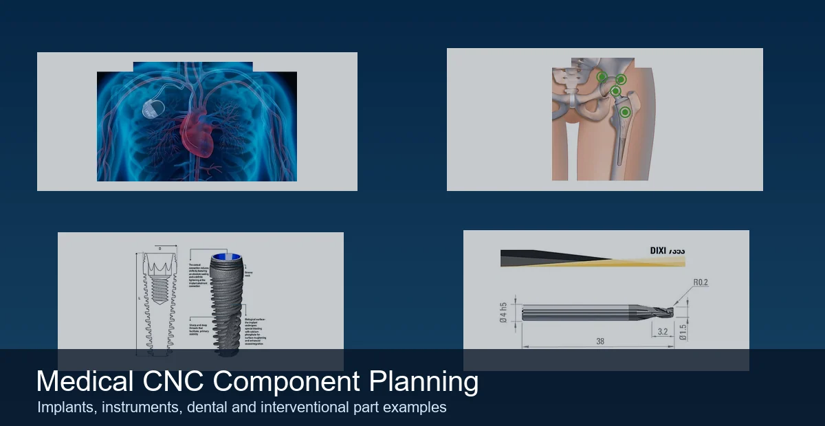 Medical CNC component families